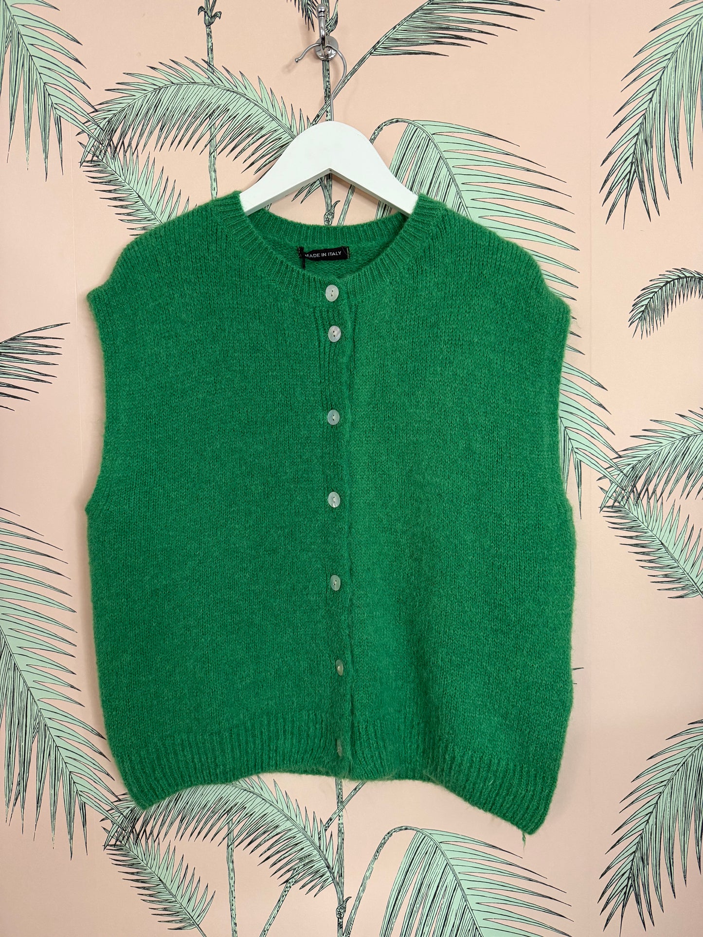 Green Knitted Gilet