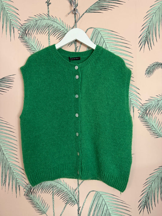 Green Knitted Gilet